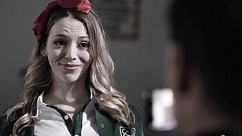 lily larimar overwhelmed by ryan driller's intense cheerleader lust