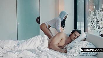 Sofi Ryan bends over for big cock deepthroat pounding