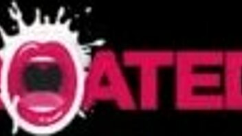 blonde milf throated deep and face fucked hard by cock