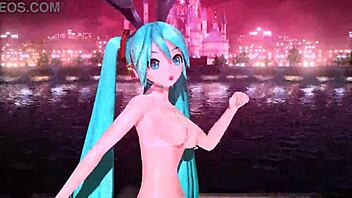 Hatsune Miku's full nude bunny costume mod! 🐰🍑