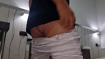 Sexy Italian Boy Craves Watching Intense Cumshot at Stepmom's House