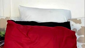 curvy ebony babe takes massive dildo deep in dorm