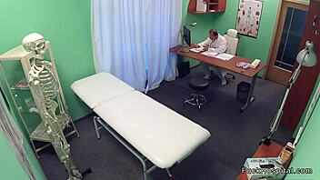 passionate with this tanned babe doctor fuck