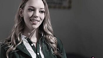 lily larimar overwhelmed by ryan driller's intense cheerleader lust