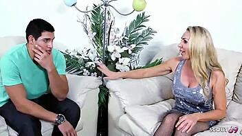 Cuckold Watches Nympho Mature Wife BBC Fuck