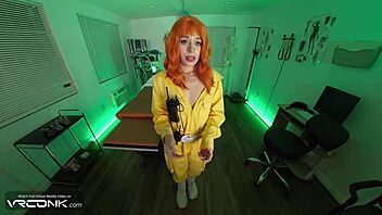 April O'Neil's Deep Reverse Blowjob on Leo's Huge Dick in TMNT Cosplay