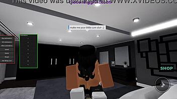 I turned Roblox babe into rough cum slut!