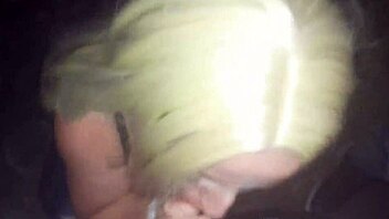 Blondie bride slurps glory hole cocks on wedding day