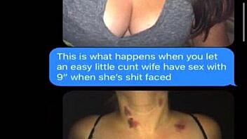 Wifey sexts dirty teases to hubby 😈📱