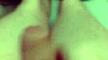 guy relaxes with homemade naked cock stroking session