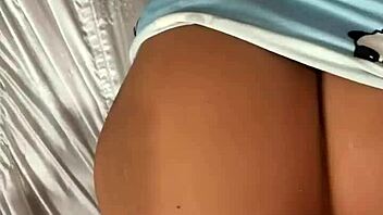 Stepdad spots anal plug on horny teen babe