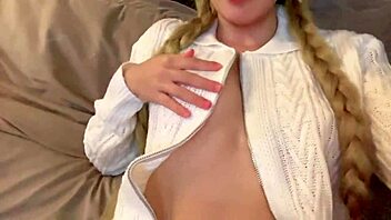 Cute Big Natural Tits Girl Fingers Ass Horny