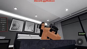 I turned Roblox babe into rough cum slut!