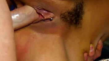 Her clit piercing drives wild licking before anal pounding