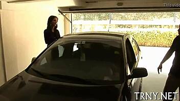 wild tranny grabs two throbbing cocks for anal pounding