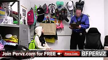 busty shoplifter gets hard aggressive cock drilling