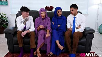 hijab milf sneaks away for pussy-pounding cheating affair that shatters her world