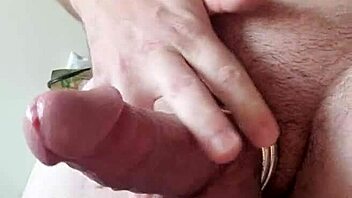 rockymontana strokin huge cock cummin with domi