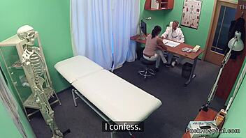 passionate with this tanned babe doctor fuck