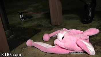 Naughty playgirl endures stormy caning session hard.