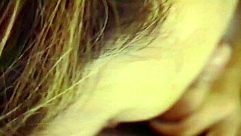 curvy blonde gives first blowjob receives deep creampie