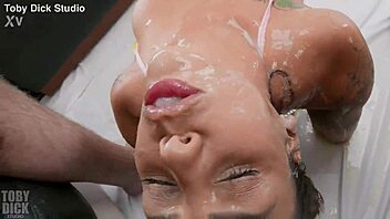 Barbara Alves anal spew coated piss recycle