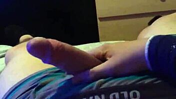 sexy guy jerks massive cock in homemade fetish clip