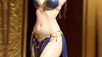 ai generated cute indian belly dancer sways seductively