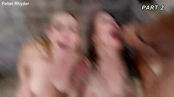 DAP Orgy Anna de Ville 6on2 Rough Gapes Fisting Swallow