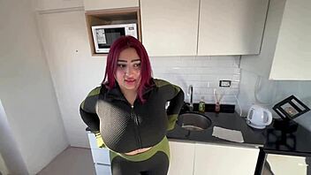 big ass redhead fucks trainer cum on face 💦🔥