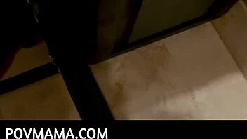 Quick shower fuck with hot milf pov