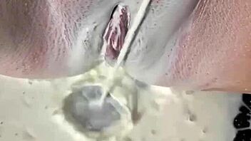 sexy arabian teen snowwhite strips, dances and masturbates in luxury los angeles shower