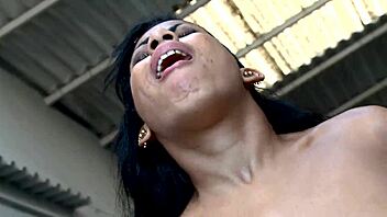 Latina Milf In Fishnets Rides Big Cock Doggystyle With Gaping Pussy