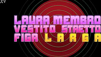 laura spreads dressed tight pussy for dirty cum in mouth