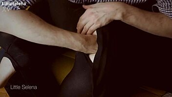 petite slut endures deep anal fisting gaping in tight black dress