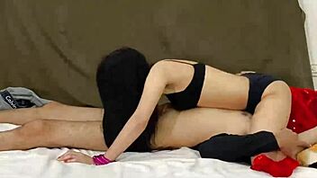 horny pakistani wife surprises with tight shaved pussy fuck