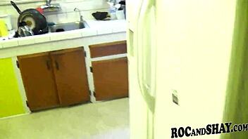 awesome kitchen romp with passionate couple