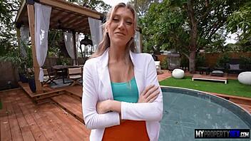 Hot Realtor Rewards Friend with Intense Milf Fuck!