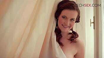 czech teen plays horny lesbian games kissing and licking pussy