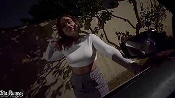 street hooker tempts believer into outdoor pussy pounding