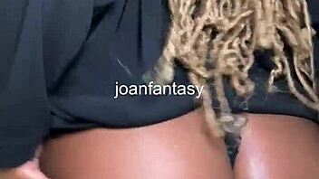 joanfantasy sneaks solo masturbation break flashing big ass in bathroom stall