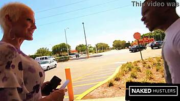 blonde big titty gilf lexi cougar slurps thick black cock