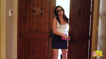 three sexy lesbians lick pussies big tits on couch 👅💦🔥