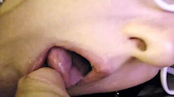 sandra stuffs her chubby mouth with cock pov