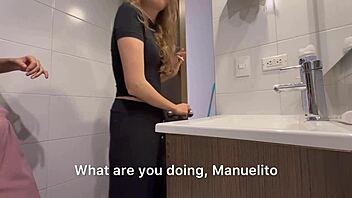 Boss lady touches me then hot lesbian ass fuck