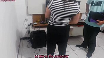 hotwife shows off new lingerie begs technician for rough doggystyle opinion