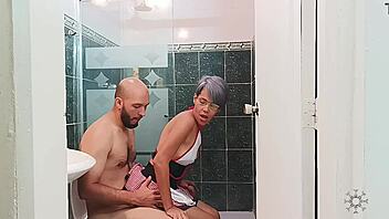 Horny Spanish Babe Joins Bath For Intense Fucking
