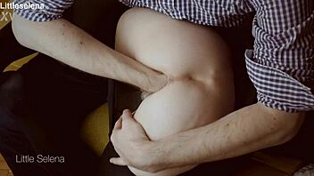 petite slut endures deep anal fisting gaping in tight black dress