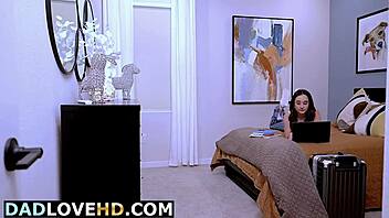 business trip slut rides boss quinton on hidden camera before stepdad finds tape