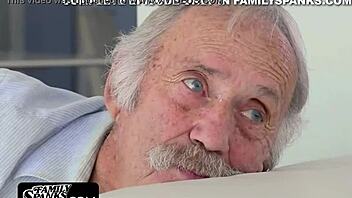 friends messing around near sleeping guy